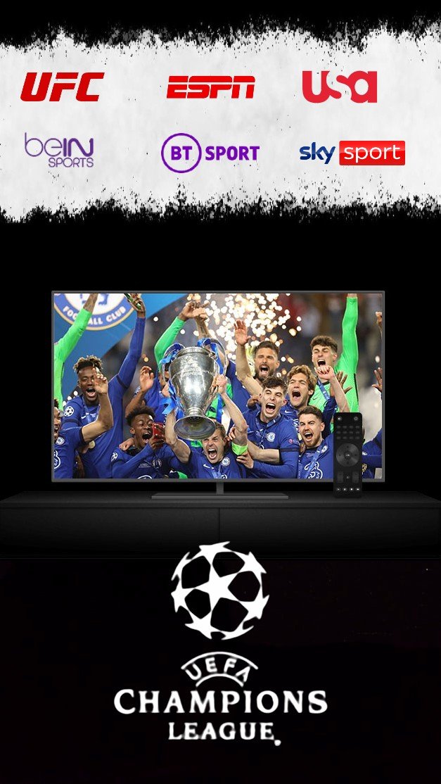KeroTV interface met live tv, films en series