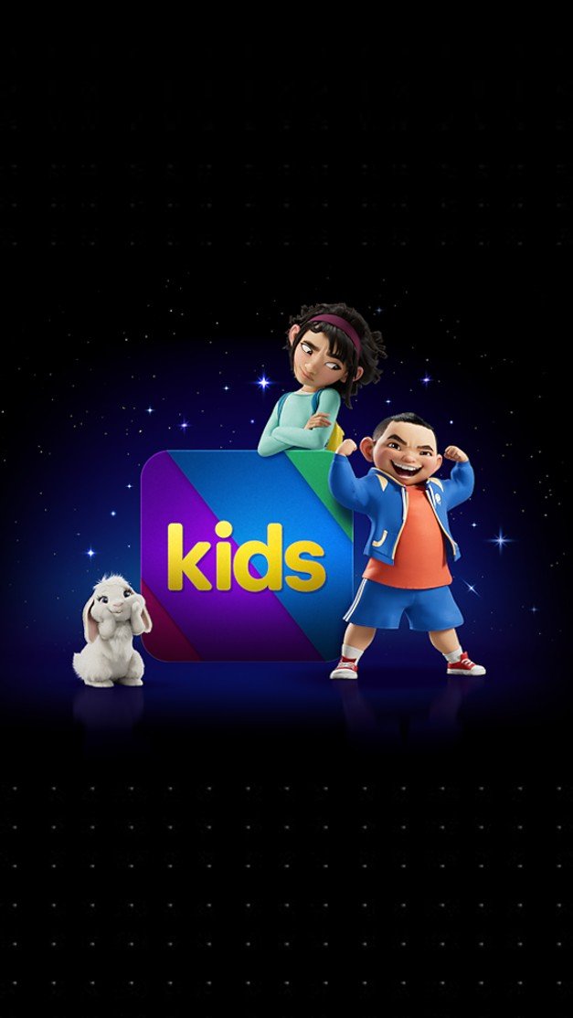 KeroTV interface met live tv, films en series